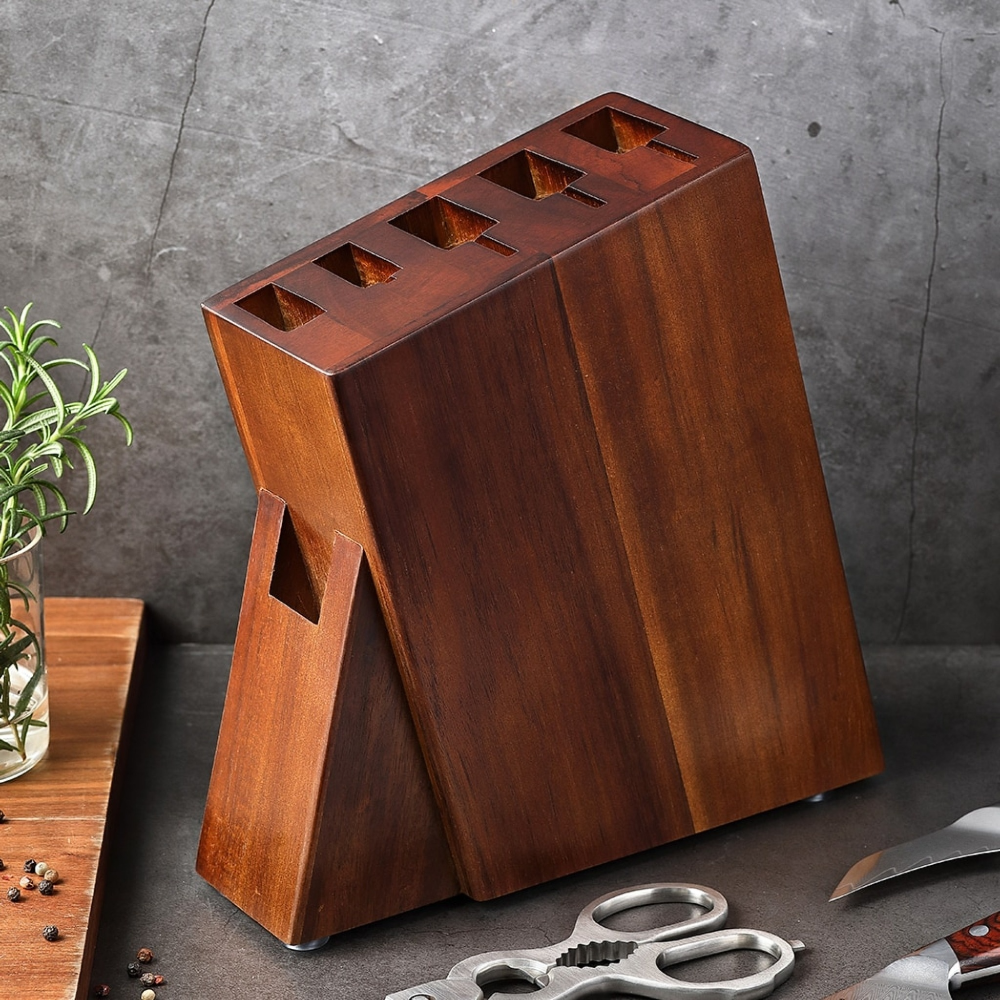 Acacia Wood Knife Holder
