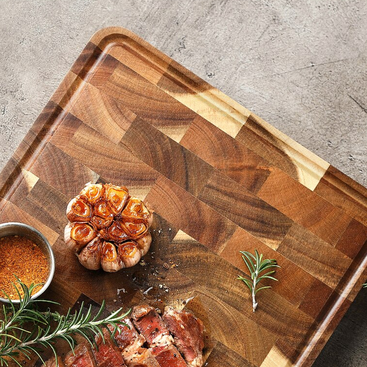 Acacia Wood Cutting Board – 36 × 24 × 2.7 cm