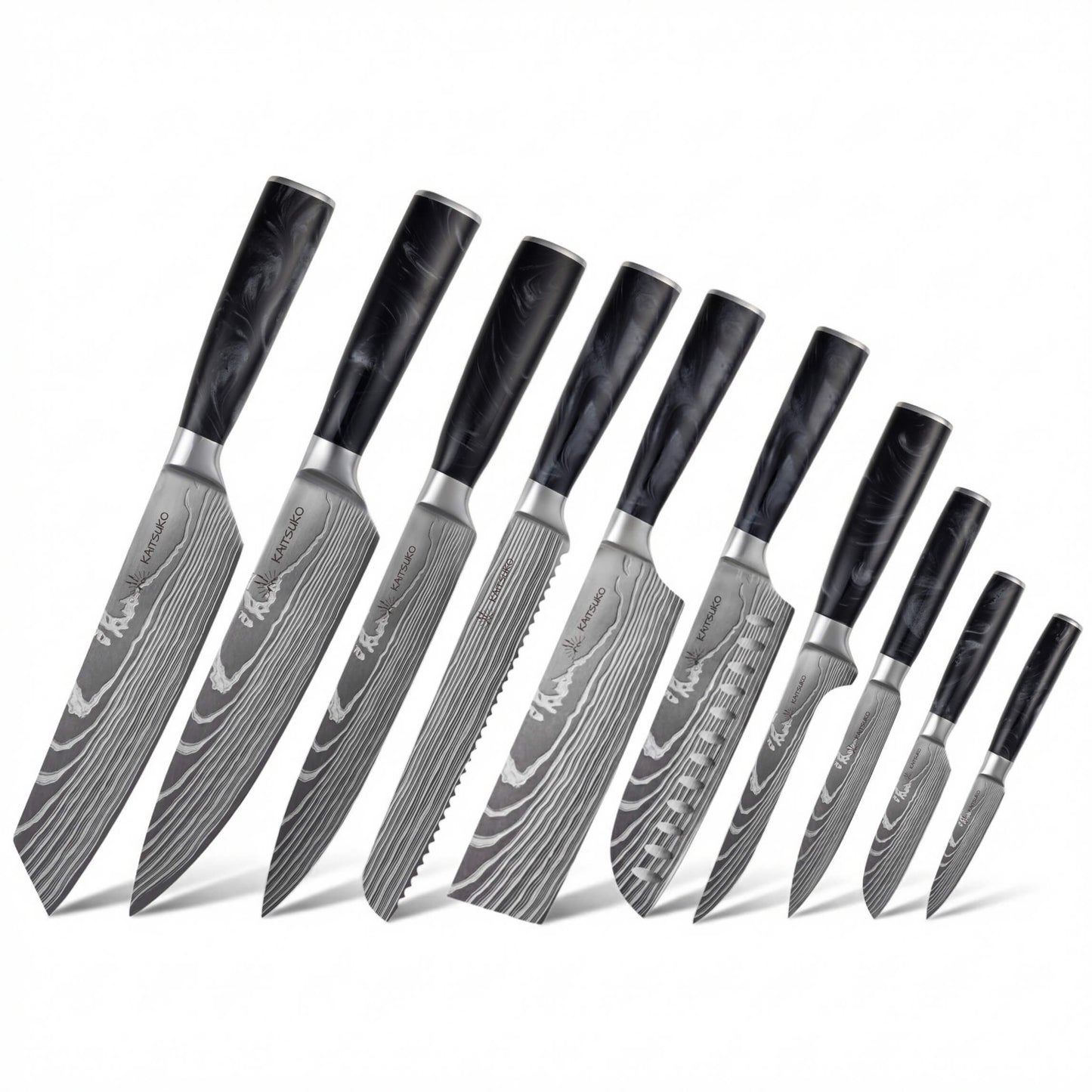 Set de 10 couteaux Japonais - Chef Tanaka