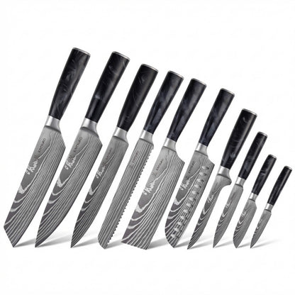 Set de 10 couteaux Japonais - Chef Tanaka