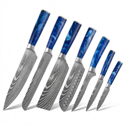 Set de 7 couteaux Japonais - Chef Tanaka