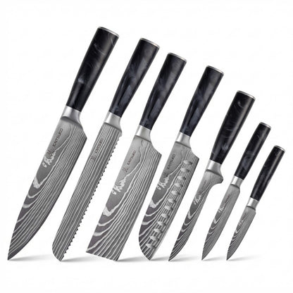 Set de 7 couteaux Japonais - Chef Tanaka