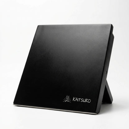 Support à couteaux magnétique noir - socle inox