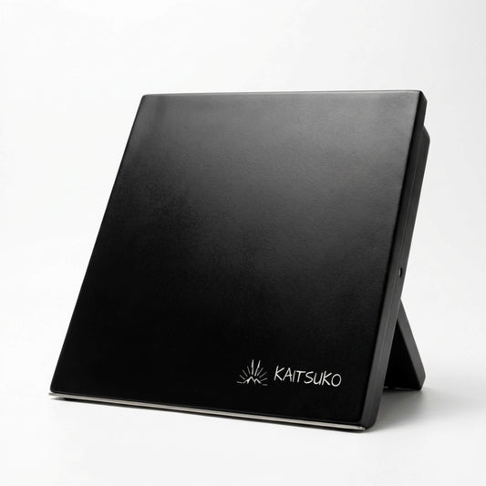 Support à couteaux magnétique noir - socle inox